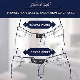 Listing 5 of 5 for Elastic Pants Waist Extenders 6 Pack Adjustable Waistband Expanders For Men And