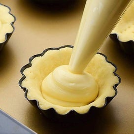 Listing 3 of 5 for 12pcs Egg Tart Mold 7.5cm Mini Carbon Steel Pancake Pan black