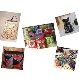 Listing 4 of 4 for 49 Pieces 24*25cm Fabric Printed Bundle Squares Floral Fabric Patchwork Sewing