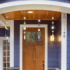 Listing 5 of 5 for Colorful Crystals Suncatcher Hanging Sun Catcher With Chain Pendant Ornament Cr