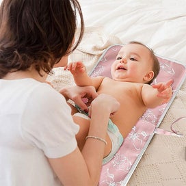 Listing 4 of 5 for Newborn Baby Changing Pad Grey Lemon