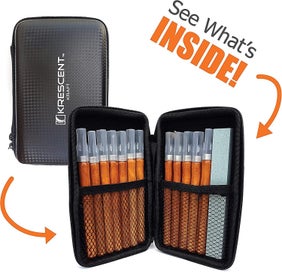 Listing 2 of 2 for 12 Piece Wood Carving Tools Set With Whetstone And Protective Case Chisels Gou