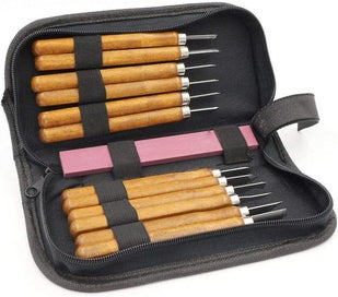 Listing 2 of 4 for Wood Carving Tool Set 12 Pcs Wood Carving Chisels Carving Knives With Sharpeni