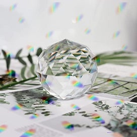 Listing 2 of 4 for Crystal Pendant1pcs Crystal Lighting Ball-60mm2.36/60mm Clear Glass Crystal Ba