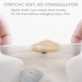 Listing 3 of 5 for Baby Cotton Grip Sock Cute Little Flower And Tree Print Baby Socks Winter Warm