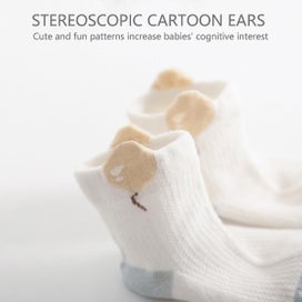 Listing 5 of 5 for Baby Cotton Grip Sock Cute Little Flower And Tree Print Baby Socks Winter Warm