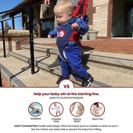 Listing 5 of 5 for Baby Walking Harness Handheld Kids Walker Helper For 7-24 Month Old Say Goodby