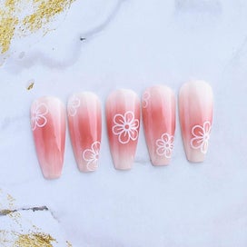 Listing 3 of 5 for 12 Sheets Flower Nail Art Stickers Decals Nail Decorations For Acrylic Nails N