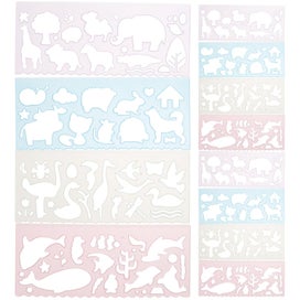 Listing 1 of 3 for 12pcs Animals Paint Templates Kids Paint Templates Painting Stencils Drawing S