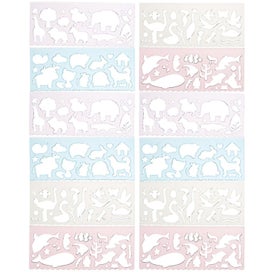 Listing 2 of 3 for 12pcs Animals Paint Templates Kids Paint Templates Painting Stencils Drawing S