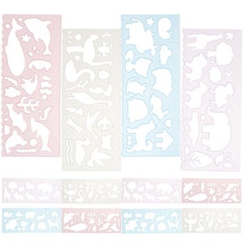 Listing 3 of 3 for 12pcs Animals Paint Templates Kids Paint Templates Painting Stencils Drawing S