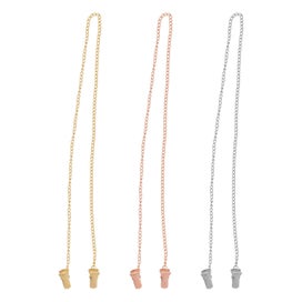 Listing 2 of 4 for 3pcs Multi-purpose Glasses Chain Clips Stylish Glasses Chain Clamps Metal Mask