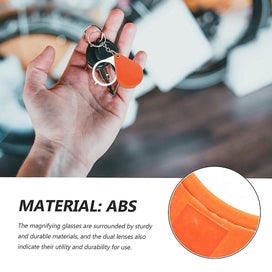 Listing 4 of 5 for 10pcs Mini Keychain Pocket Magnifier Portable Foldable Magnifying Glass For Re