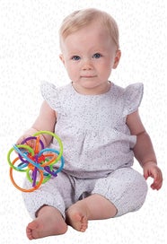 Listing 2 of 4 for Blue Silicone Teether With Bristles Includes Hygienic Case Safe And Soothing T