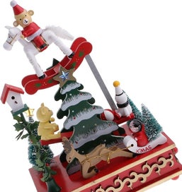 Listing 3 of 4 for Christmas Music Boxxmas Tree Wind-up Revolving Musical Tabletop Decor Ornament