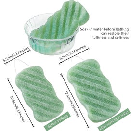 Listing 2 of 5 for 8 Pieces Soft Bath Shower Sponge Body Pouf Scrubber Exfoliating Facial Cleanin