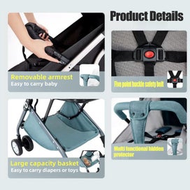 Listing 4 of 10 for New Lightweight Compact Baby Stroller Pram Easy Fold Travel Carry on Plane