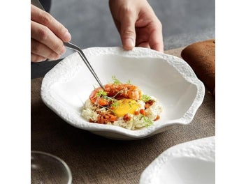 Listing 3 of 10 for Home Ceramic Western Cuisine Steak Fat Reducing Plate