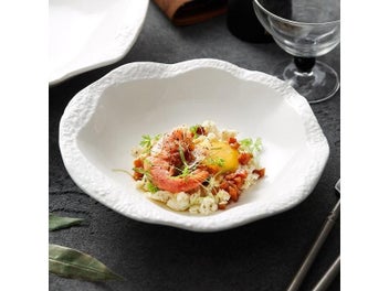 Listing 4 of 10 for Home Ceramic Western Cuisine Steak Fat Reducing Plate