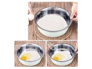 Listing 3 of 7 for Color Stainless Steel 5 Pcs Set Soup Pot Thick Circle Household Kitchen Egg