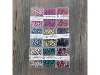 Listing 3 of 10 for 100 PCS//box Round Pearl Head Sewing Positioning Needle Box Sewing Accessories