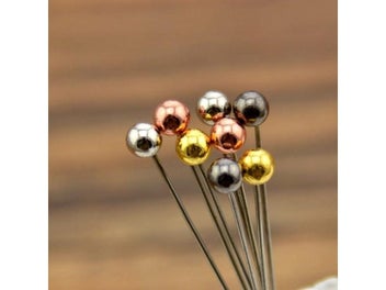 Listing 8 of 10 for 100 PCS//box Round Pearl Head Sewing Positioning Needle Box Sewing Accessories