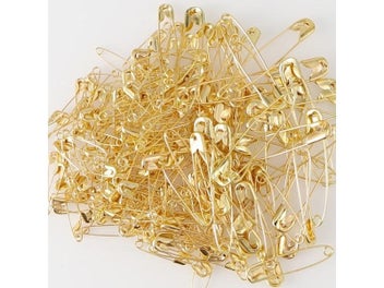 Listing 3 of 10 for 100Pcs Silver/Gold/Black Iron Safety Pins DIY Sewing Tools Accessory Large