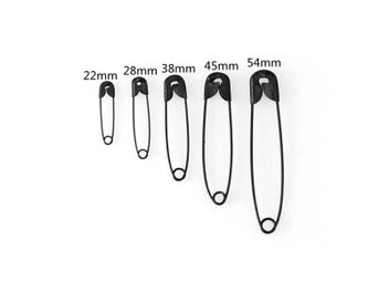 Listing 4 of 10 for 100Pcs Silver/Gold/Black Iron Safety Pins DIY Sewing Tools Accessory Large