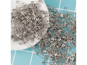 Listing 7 of 10 for 100Pcs Silver/Gold/Black Iron Safety Pins DIY Sewing Tools Accessory Large