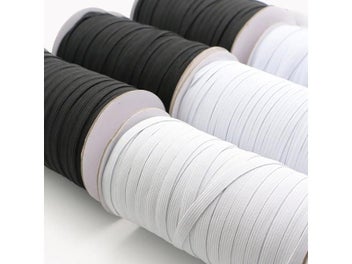 Listing 4 of 9 for 3/4/5/6/8/10MM White/black Flat Elastic Bands Elastic Rubber Band Wedding
