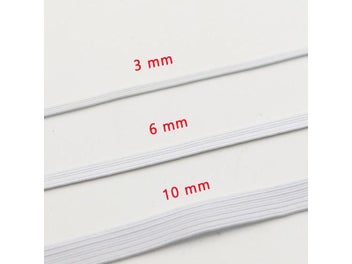 Listing 5 of 9 for 3/4/5/6/8/10MM White/black Flat Elastic Bands Elastic Rubber Band Wedding