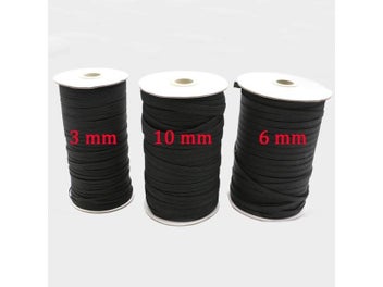 Listing 6 of 9 for 3/4/5/6/8/10MM White/black Flat Elastic Bands Elastic Rubber Band Wedding