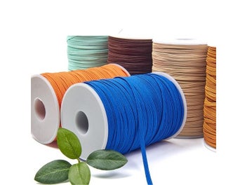 Listing 4 of 10 for 3mm 6mm Sewing Elastic Band Colourful High Elastic Fiat Rubber Band For Clothes