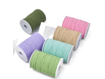 Listing 6 of 10 for 3mm 6mm Sewing Elastic Band Colourful High Elastic Fiat Rubber Band For Clothes