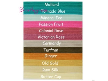 Listing 3 of 10 for BRISTLEGRASS 2 5 10 Yard 5/8" 15mm Solid Shiny Fold Over Elastic FOE Spandex