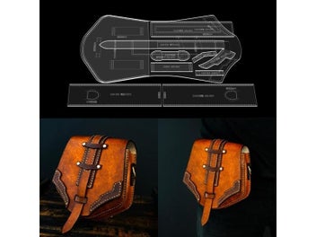 Listing 1 of 9 for 1Set Leather Making Acrylic Template DIY Saddle Bag Leather Craft Handmade