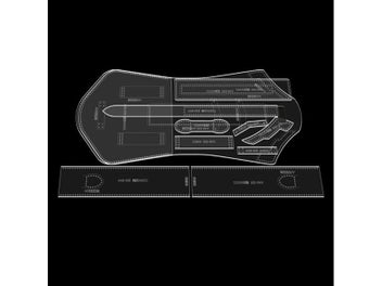 Listing 4 of 9 for 1Set Leather Making Acrylic Template DIY Saddle Bag Leather Craft Handmade