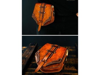 Listing 5 of 9 for 1Set Leather Making Acrylic Template DIY Saddle Bag Leather Craft Handmade