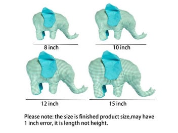 Listing 7 of 9 for YOMDID Lovely Elephant Templates DIY Toys Decoration Ruler Sewing Pattern With