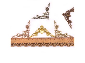 Listing 6 of 10 for 40x40mm Metal Corner Protector For Books Crafts 20Pcs C1583