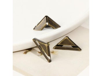 Listing 7 of 10 for 4Pcs Retro Metal Iron Book Corner Protectors DIY Crafts Accessories