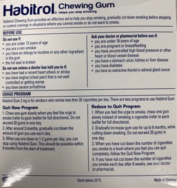 Listing 2 of 2 for HABITROL BULK GUM MINT 2MG 204