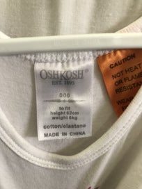 Listing 3 of 3 for Vintage Osh Kosh Baby B'gosh Singlet with domes Size 000