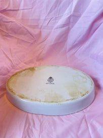 Listing 3 of 3 for SMALL OVAL EVESHAM VEGETABLE DISH GOLD EDGE