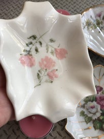 Listing 11 of 11 for Trinket Dishes and candles - 3 lovely dishes - Vintage Gift