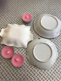 Listing 7 of 11 for Trinket Dishes and candles - 3 lovely dishes - Vintage Gift