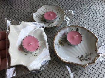 Listing 1 of 11 for Trinket Dishes and candles - 3 lovely dishes - Vintage Gift