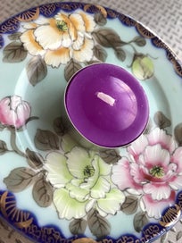 Listing 3 of 7 for Plate and candle - beautiful gift idea