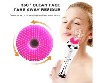 Listing 4 of 6 for Automatic Facial Cleansing Brush 4in1 Electric Rotation With Heating Massage ...