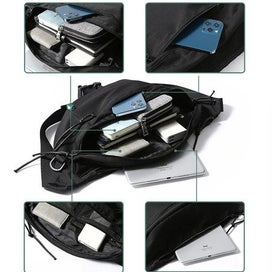 Listing 4 of 7 for Theft Sling Bag Oxford Cloth Crossbody Bag for Men Anti-theft Shoulder Sling Mul